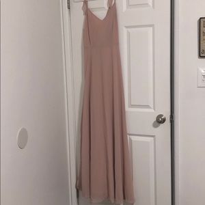Tan long formal dress